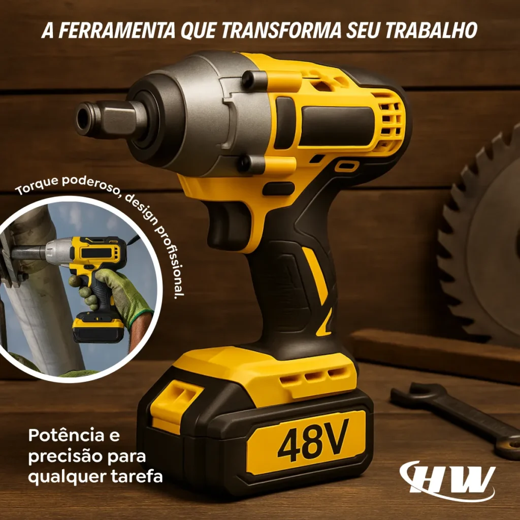 Chave de Impacto Sem Fio Simake